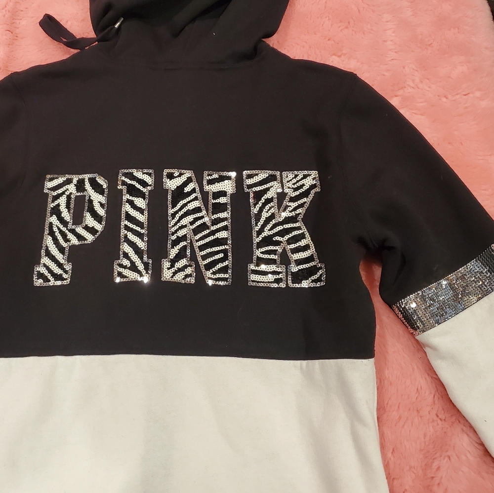 VS PINK sequin zip up - Picture 4 of 14